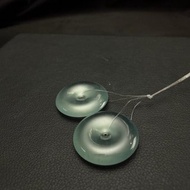 平安 | 放光玻璃種平安扣一對