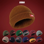 ROSAL ROGBA Beanie Men's Thick Knitted Beanie Hat Elastic Beanie Hat Black SAFAR BEANIE Hat Knitted 