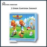 MF UPIN IPIN 3 Door Wardrobe Children Wardrobe Kids Wardrobe Cabinet Almari Kanak Kanak Almari Baju Budak Almari Pakaian