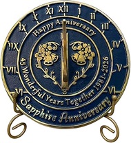 NauticalMart Anniversary Sundial Gift for 45th Sapphire Wedding Anniversary in 2026 Home Decor Or Ga