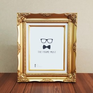 Photo Frame Louis Gold And White 8x10 8x12 10x12 11x14 12x15 And A4 ***Glass + Stand***