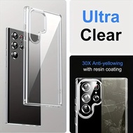 [SG] Phone Case for Samsung Galaxy S23 Ultra Plus S22 - Crystal Clear Hybrid 4 Corners Military Airb