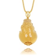 【正佳珠寶】黃水晶 頂級暴力黃 15g 招財貔貅 黃水晶吊墜