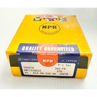 Piston Ring Toyota Camry 2AZ-FE 2.4 2AZ FE NPR SWT10182ZZ Size 88.5 Mm Groove 1.2 x 1.2 x 2 Alphard 