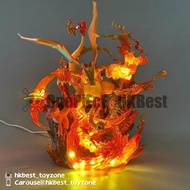 寵物小精靈 Pokemon 初代小精靈 火系御三家 小火龍 火恐龍 噴火龍(30cm) [可亮燈]