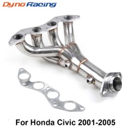 Stainless Racing Manifold Header Exhaust For 01-05 HONDA CIVIC DX/LX D17 1.7 EM2/ES1 Global Auto Par