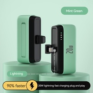 5000mah PD20W Fast Charging Powerbank Mini Power Bank with LED Light Phone Holder Mobile Emergency P