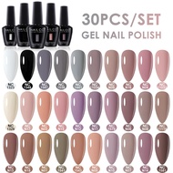 NAILCO 15ml 30pcs/Set UV Colorful Gel Solid Nail LED Soak off Polish Gel Nails Art Manicure