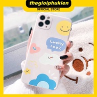 Lucky Cloud square edge iphone case for iphone 6 to 16promax - E175
