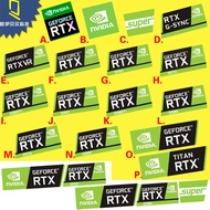 New Style Graphics Card Sticker RTX3090 3080 3070 2070 Super TITAN TITAN VR Decorative Label