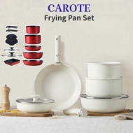 Carote Removable-Handle Cookware Set – Lightweight, Compact, Non-Toxic, IH & Gas Compatible