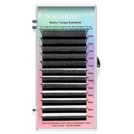 Premium Y-Shaped False Eyelashes NAGARAKU YY 0.07 / 0.05 4d Mixed 8-15