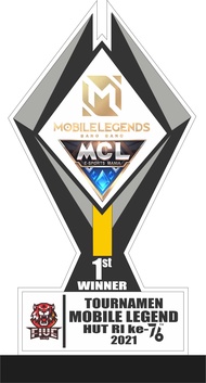 Trophy Mobile Legends/Plakat Mobile Legends/Piala Mobile Legends/Bahan Akrilik 3mm dan 6mm/