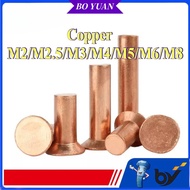 Copper countersunk head rivets GB869 percussion type flat head flat cone head solid rivets Copper d 