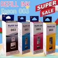 หมึกเทียบเท่า หมึกเติม ปริ้นเตอร์ เอปสัน Ink for Epson " 003 series " L3110 L1110 L3116 "พร้อมจัดส่ง"