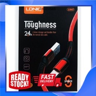 LDNIO LS63 TOUGHNESS USB CABLE 2.4A FAST CHARGING / 6 TIMES STRONGER AND DURABLE