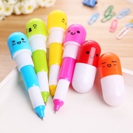 💊 ปากกาแคปซูล ปากกาน้ำเงิน ปากกาลูกลื่น ปากกาพกพา capsule pen #H002