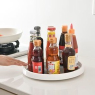SP SAUCE - 廁所旋轉式置物碟架廚房旋轉式調味料架調味碟置物碟架醬油鹽糖醬料收納廚房雪櫃整理必備神器 旋轉式 調味料收納置物架