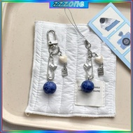 zzz Mobile Holder Keychain Blueberry Pendant Key Holder Stylish Phone Accessory