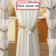 (2PCS)Curtain binding rope creative pearl binding rope