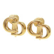 成色極佳 Dior CD 金屬金耳環 1110 [二手] Dior