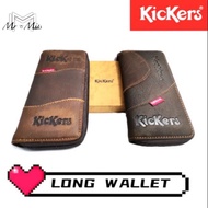 KL|Kickers Long Wallet ZIP Leather (with box)lelaki dompet fatherday quality baik 男士长版拉链钱包