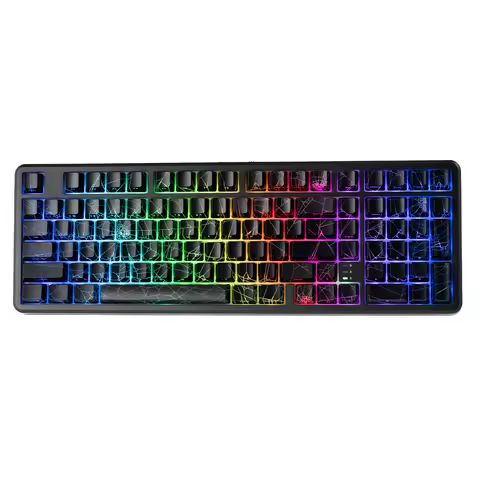 XVX M98 Spider Web Tri-Mode Wireless Mechanical Keyboard 98% Hot Swappable Gaming Keyboard RGB Backl