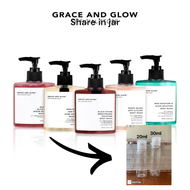 (share in jar) GRACE AND GLOW brigtehing body wash / sabun grace and glow