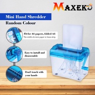 MAXEKO 🕊 HQ-070001 Hand ShredderHand Operated Manual Mini Paper Shredder For Home Office