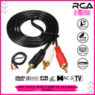 cod kabel audio hp ke speker sound system amplifier mixer stereo 2 in 1 isi 2 3 4 6 / kabel jack hp