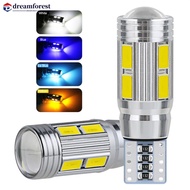 DREAMFOREST 2Pcs T10 Car W5W 5730 10SMD Led Bulb Reverse Signal Light Reading Lamps 12V 6500K Auto W