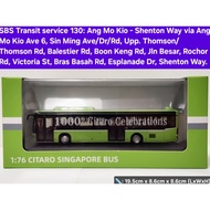 1:76 scale Singapore 1000th Citaro bus model, service 130