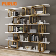 PURUO stacking racks shelves store metal wooden stainless steel wall kitchen storage book shelf GOCQ