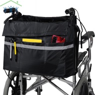 Wheelchair Bag Detachable Wheelchair Pouch Walker Storage Pouch with Secure Reflective Strip SHOPTKC1498