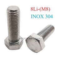 Bulong 8li(M8) INOX 304 KHÔNG RỈ ( đủ size)- COMBO 10 CON+ TÁN- ĐIỆN NƯỚC CÔNG DANH