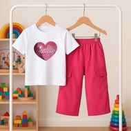 Sr-32 Viral Barbie T-Shirt Sale Cargo Pants 1-12 Years Sr-32