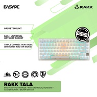 EasyPC | RAKK TALA 81 Keys White / Trimode / RGB / Universal Hotswap / Gasket Mount / Brown OR MS Re