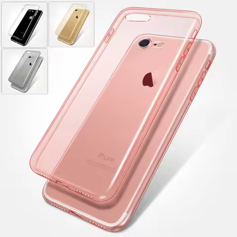 High Quality Rose Gold Soft Silicone TPU Case For iPhone 6 6s 7 8 Plus SE 2020 2020 X XS XR 11 Pro M
