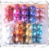 SET of 6/12 Christmas Decorative Balls 8CM Model E6 Hanging Christmas Tree Christmas decor NPKSSS434