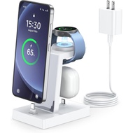 NANAMI 3 in 1 Charging Station for Samsung Devices - 30W USB C Fast Charger Stand for Samsung Galaxy