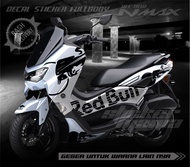 decal allnew nmax fullbody redbull variasi stiker striping sticker asesoris motor variasi skotlet st