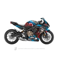 Hugsticker สติ๊กเกอร์ติดรถ สติ๊กเกอร์ CBR650R ลาย Old School (ชุดเต็ม)