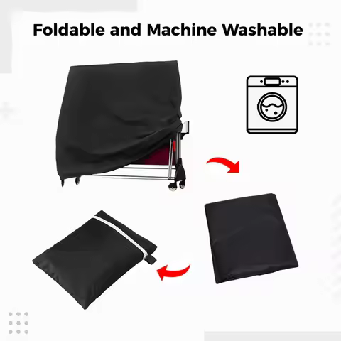 Table Tennis Table Cover Waterproof 65x28x73 In Ping Pong Table Dust Cover Waterproof Dust-proof Tab