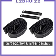 [Lzdhuiz2] 2Pcs Bike Inner Tube Butyl Inner Tube Bike Interior Bike Tires with Tire Levers for Kids 