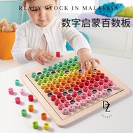 【READY STOCK】Elementary School One Hundred Board Number 1 to 100 Math Arithmetic Teaching Aids Maina