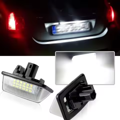 2pcs LED License Plate Lights for Toyota Corolla E11 ZZE12 NDE12 ZDE12 1997-2001 Number Plate lamps 
