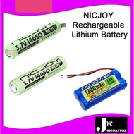 3.7v 14650 Rechargeable Lithium Battery Microphone Microphone Intercom Loudspeaker Pointed Flat Head