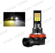 Lampu Kabut LED H8 H11 2323 Dua Warna Untuk Mobil Lampu Hari Lampu Otomotif Lampu Bohlam Lampu Senja