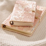 Pink Fabric Loose-Leaf Journal Book A5A6Diary journal Cute notepad