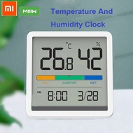Xiaomi Miiiw Temperature And Humidity Clock Home Indoor High-precision Baby Room C/F Monitor 3.34inch Huge LCD Screen